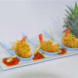 udang selimut mie asam manis
